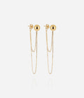 Boucles d'oreilles Narcissa (Acier doré)