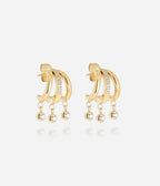 Boucles d'oreilles Silvia (Acier doré)