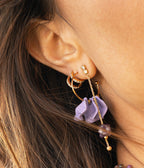 Boucles d'oreilles Xavi (Acier doré)
