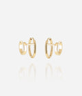 Boucles d'oreilles Ancila (Acier doré)