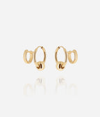 Boucles d'oreilles Carmela (Acier doré)