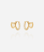 Boucles d'oreilles Uria (Acier doré)