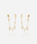 Boucles d'oreilles Azelie (Acier doré)