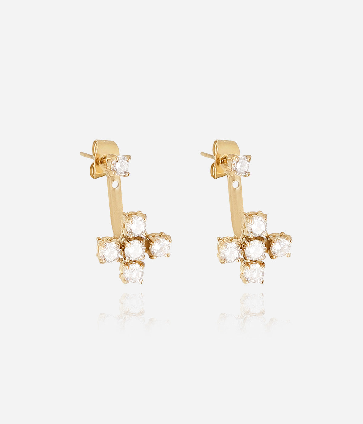 Boucles d'oreilles Pietro (Acier doré)