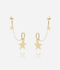 Boucles d'oreilles Ophelia (Acier doré)