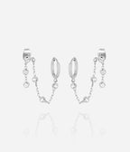 Boucles d'oreilles Ageha (Acier)