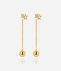 Boucles d'oreilles Aghione (Acier doré)