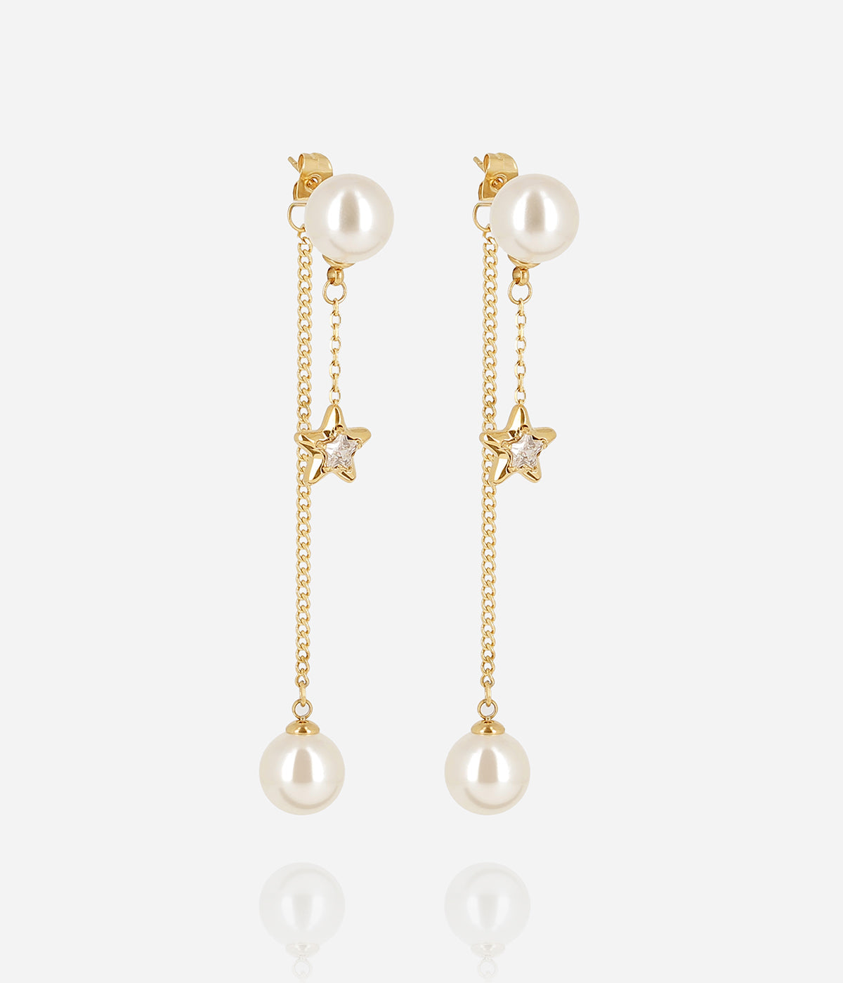 Boucles d'oreilles Vezzani (Acier doré)
