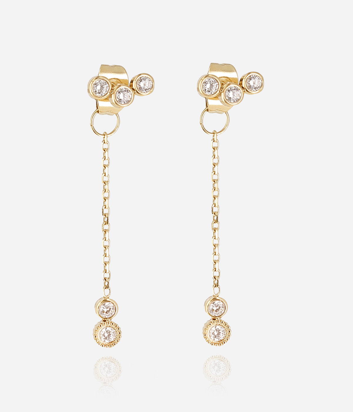 Boucles d'oreilles Giarre (Acier doré)