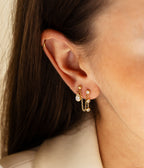 Boucles d'oreilles Paceco (Acier doré)