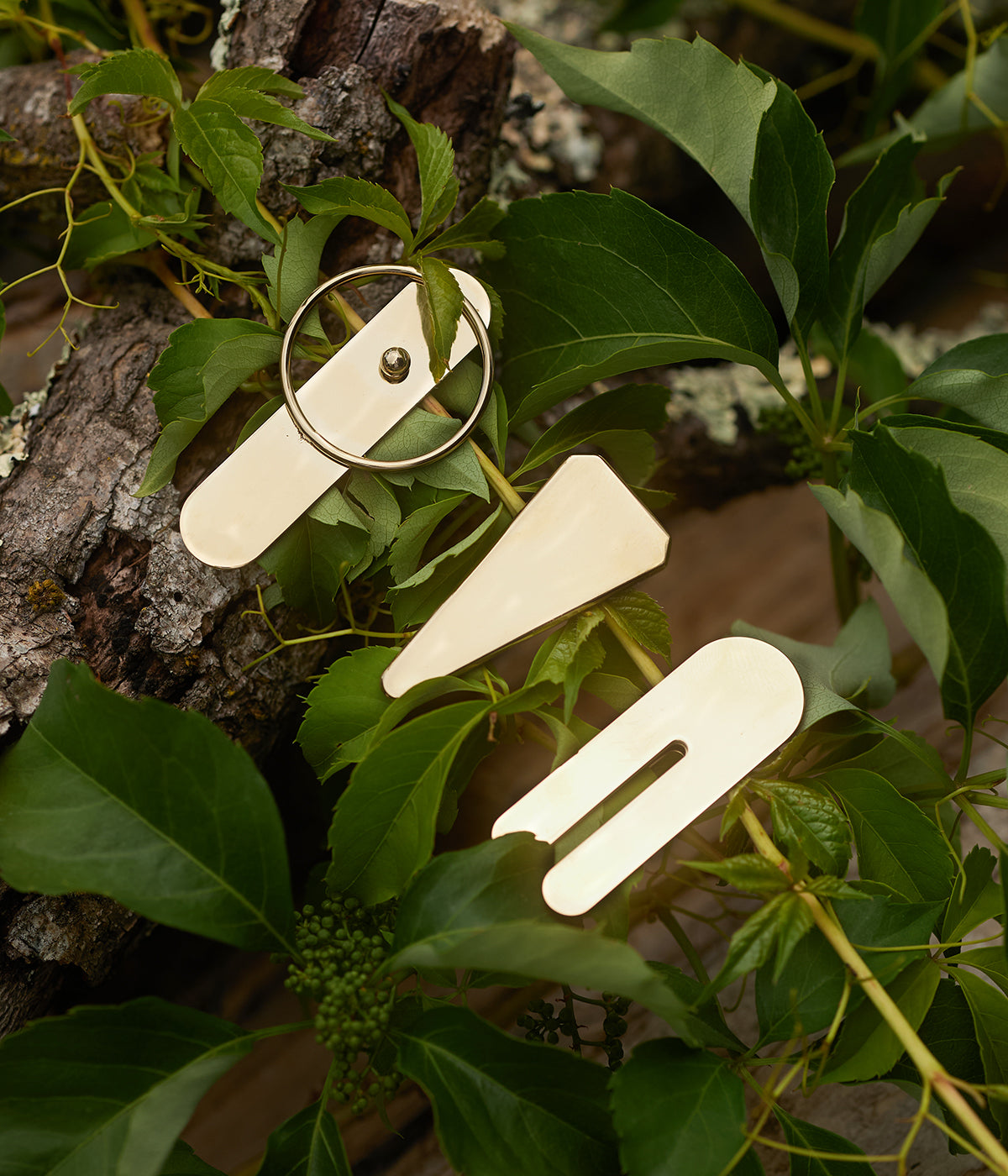 Barrette Ahiru (Acier doré)