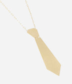 Collier Tie (Acier doré)