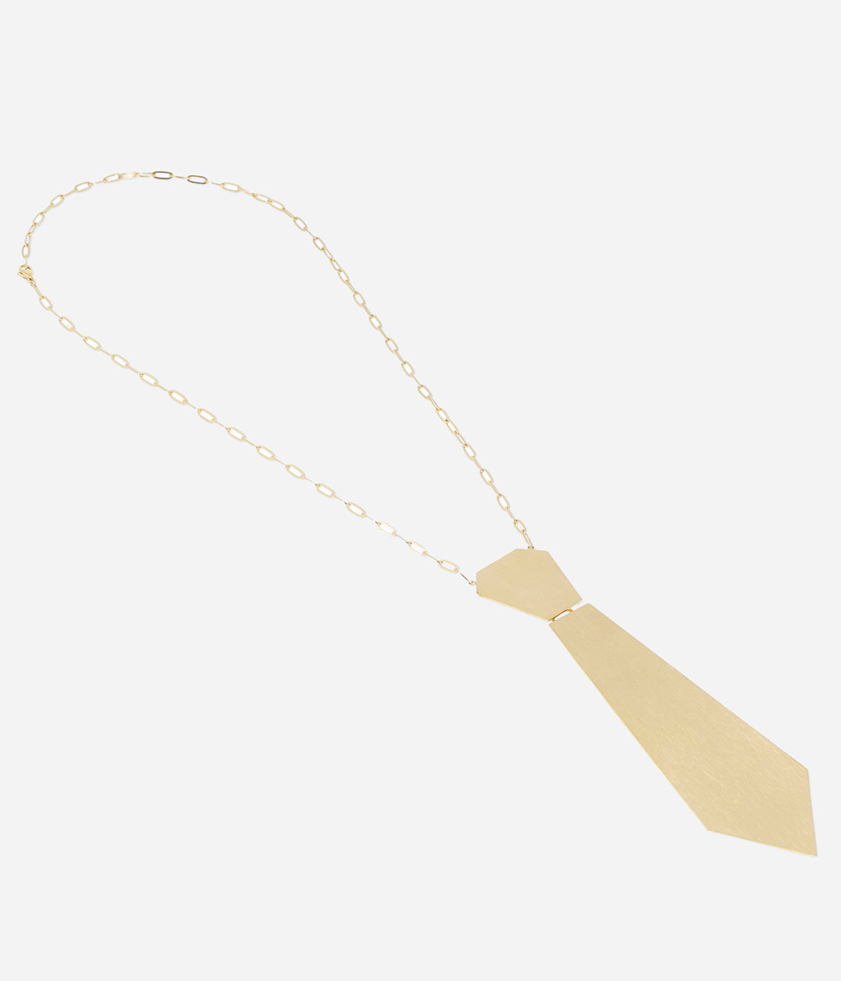 Collier Tie (Acier doré)