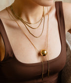 Collier Scanno (Acier doré)