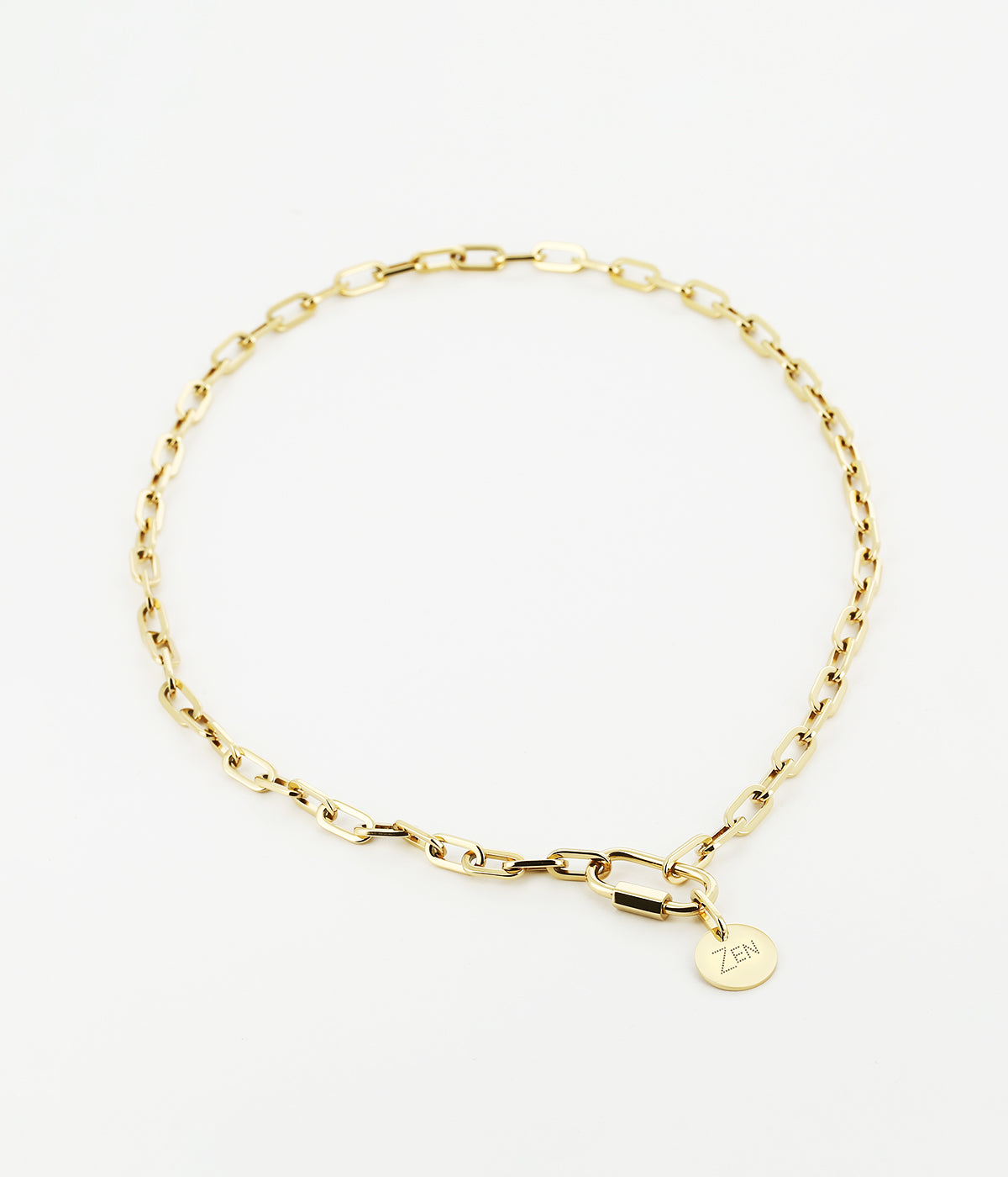 Collier Charm Zen (Acier doré)