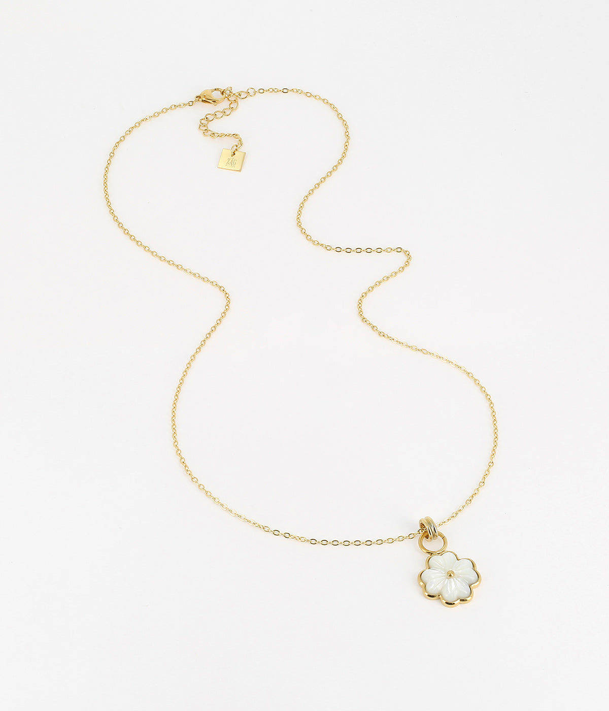 Sautoir Trifolium (Acier doré)