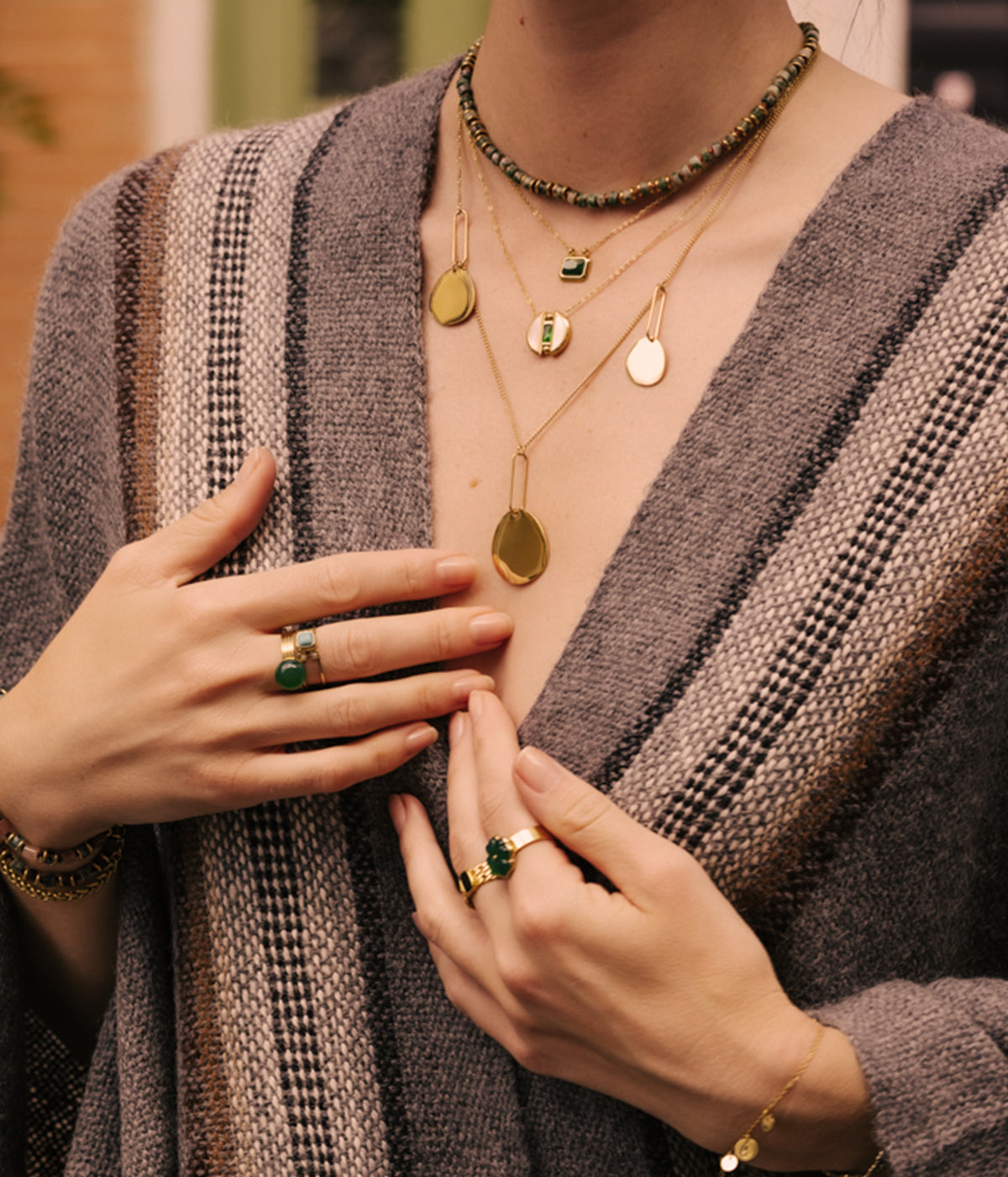 Collier Keno (Acier doré)