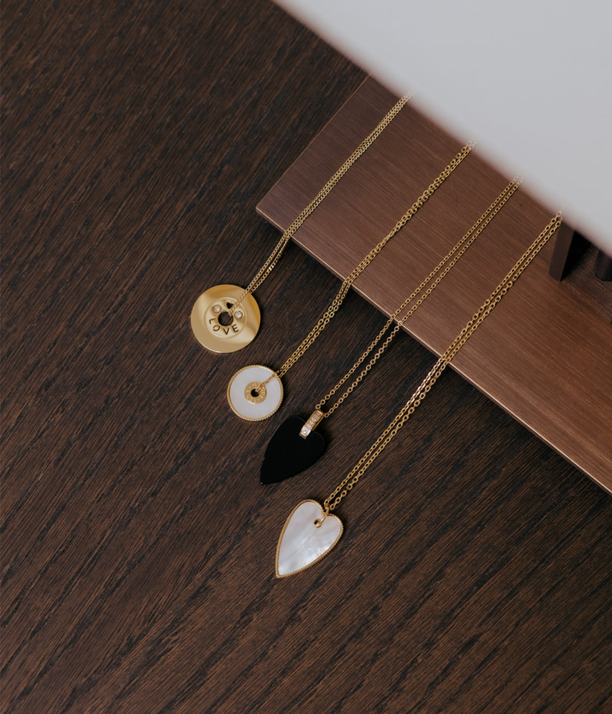 Collier Calliope (Acier doré)
