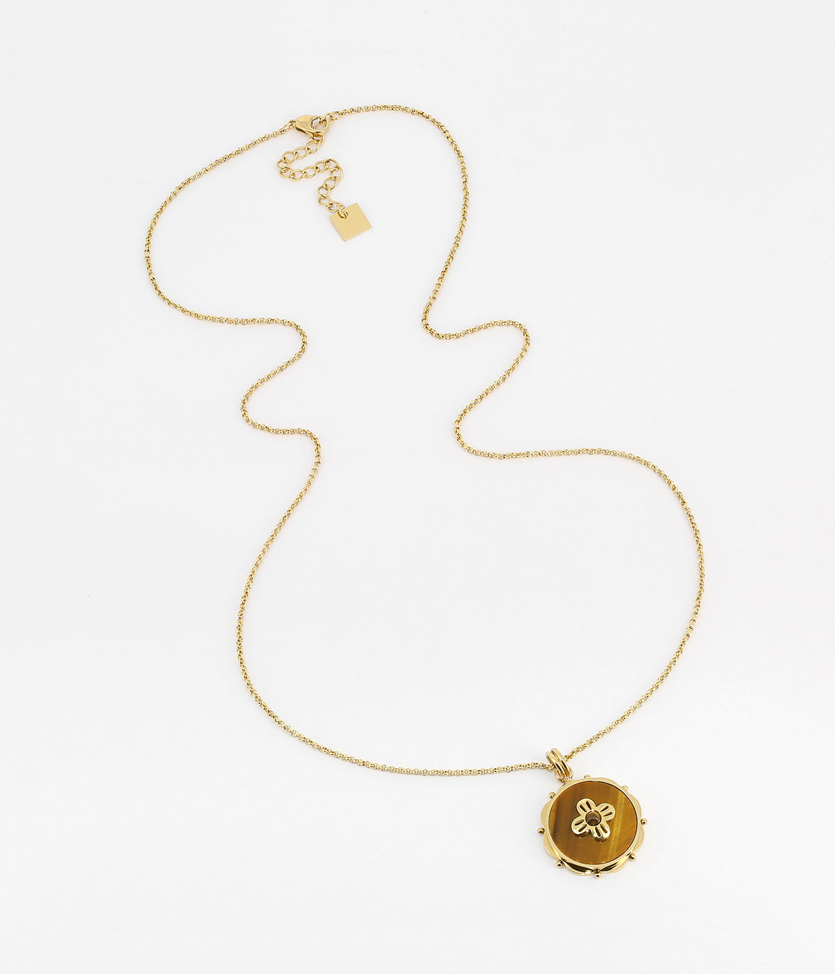 Collier Silène (Acier doré)