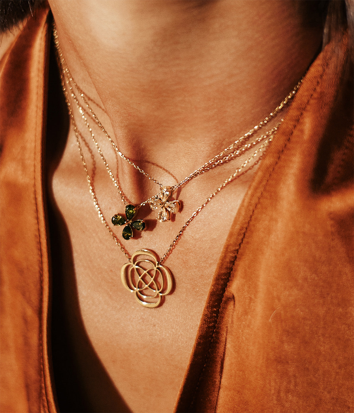 Collier Estial (Acier doré)