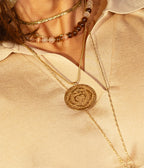Collier Servia (Acier doré)