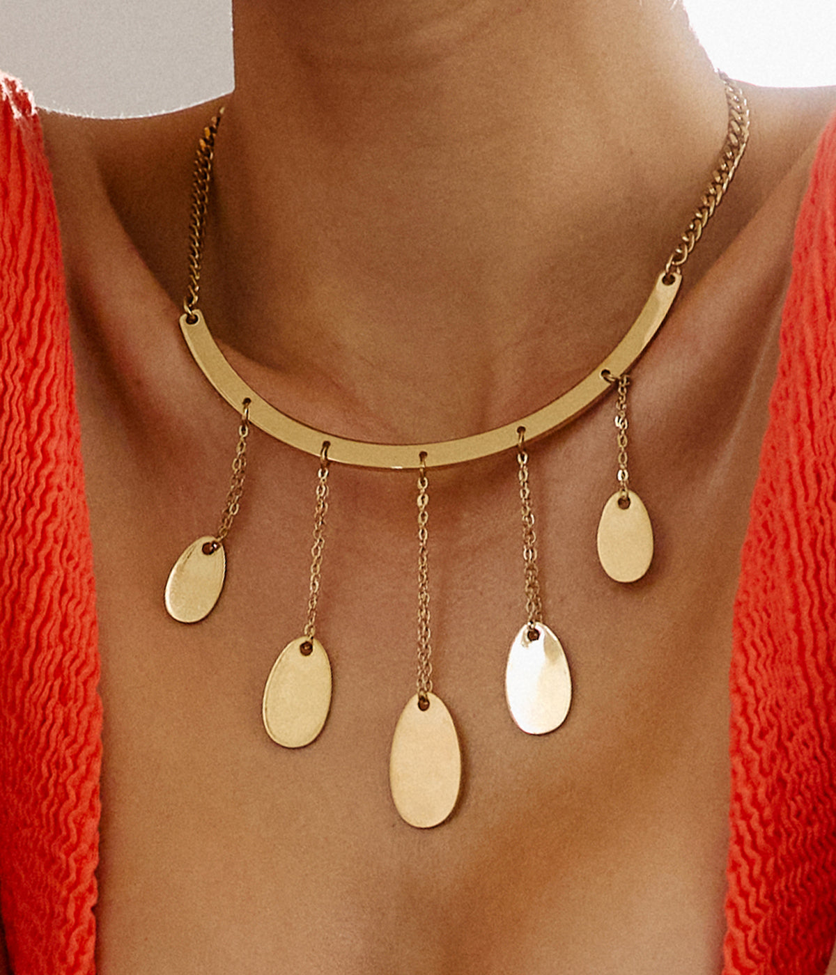 Collier Pineto (Acier doré)