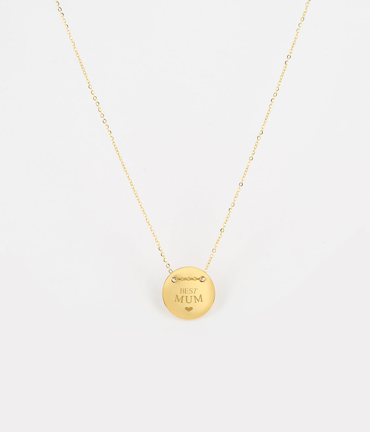Collier Best Mum (Acier doré)