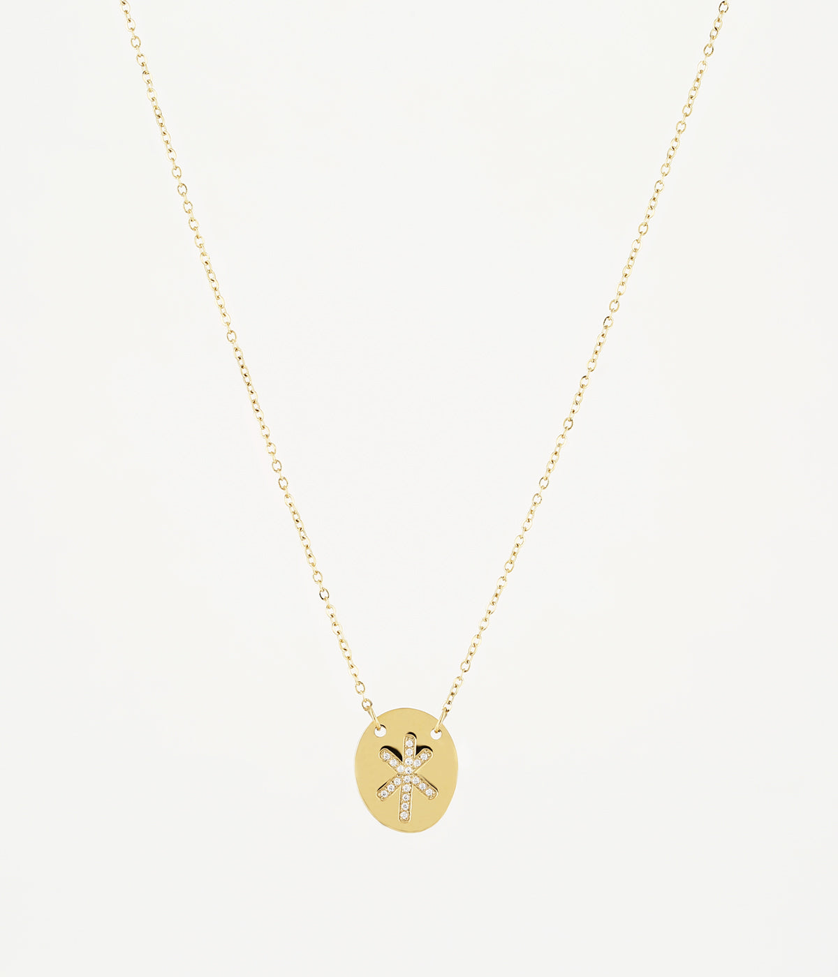Collier #OCTOBREROSE (Acier doré)