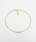 Collier Orchidé (Acier doré)