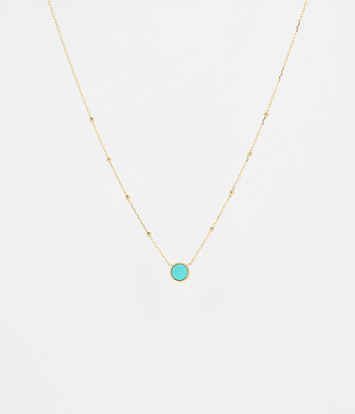 Collier Bulle (Acier doré)