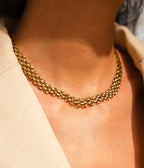 Collier Verbena (Acier doré)