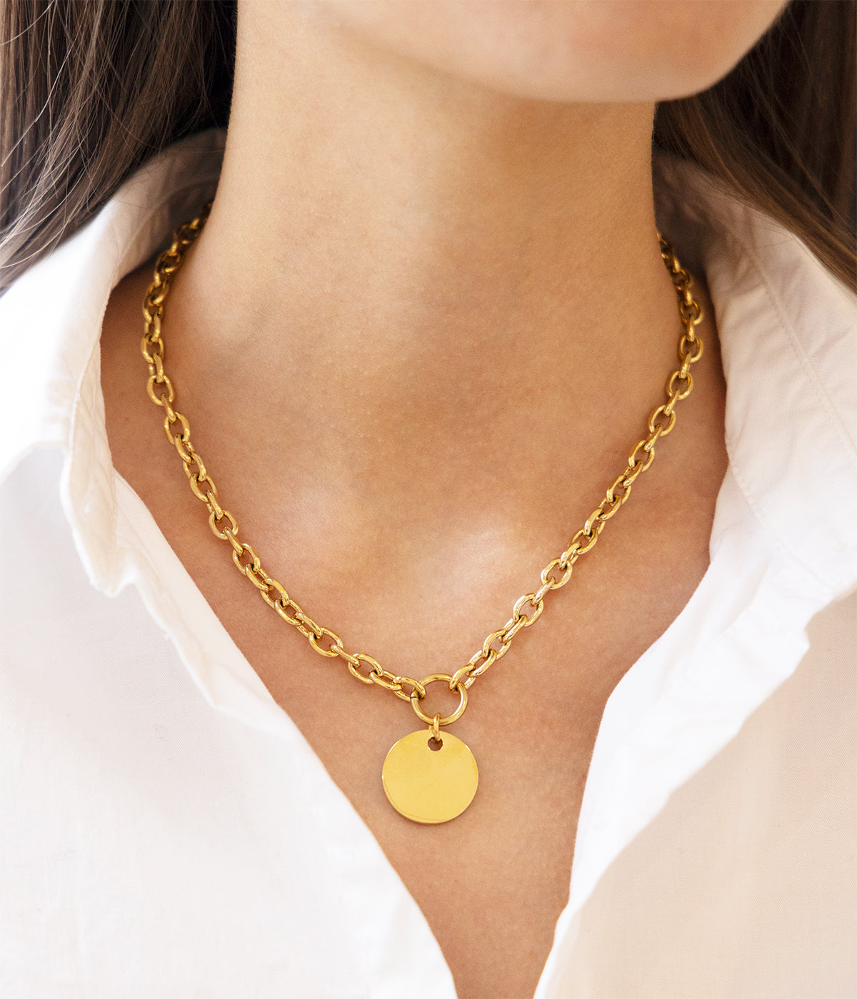 Collier Amato (Acier doré)