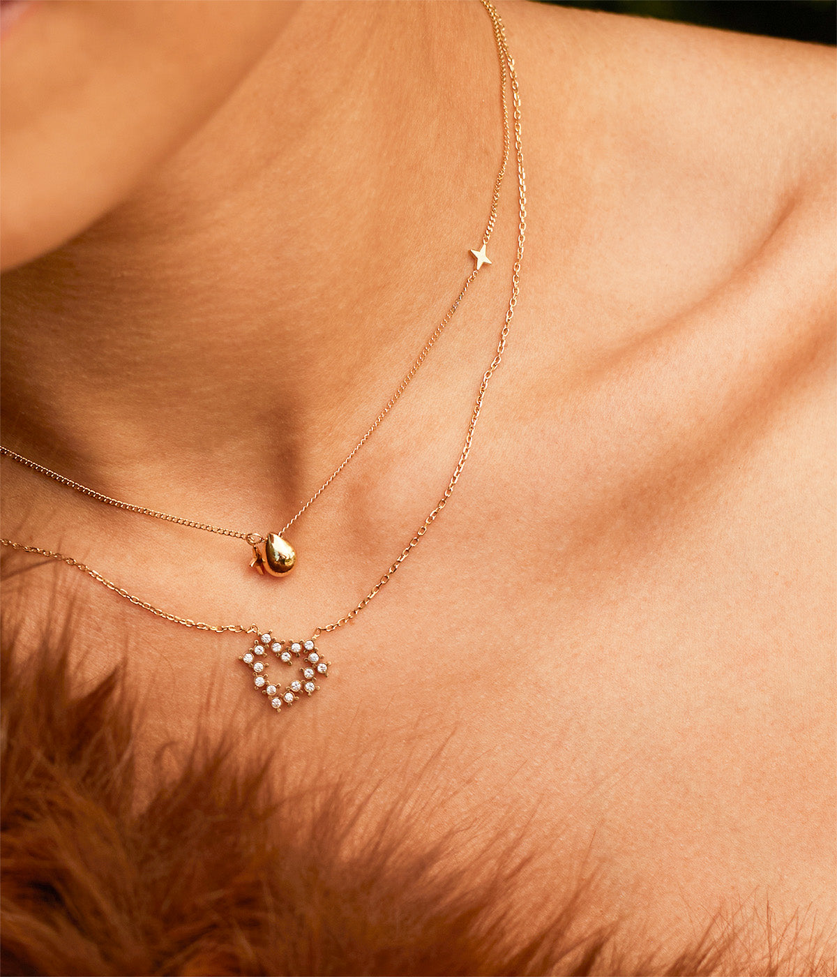 Collier Liorine (Acier doré)