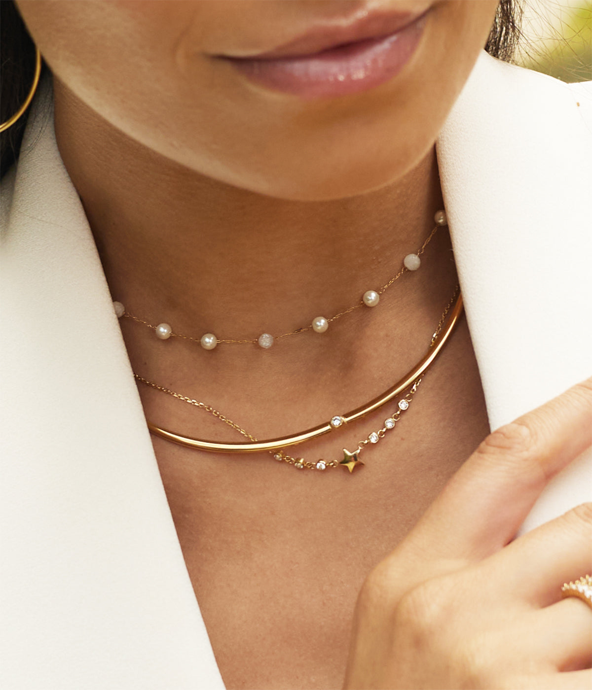 Collier Nefertari (Acier doré)