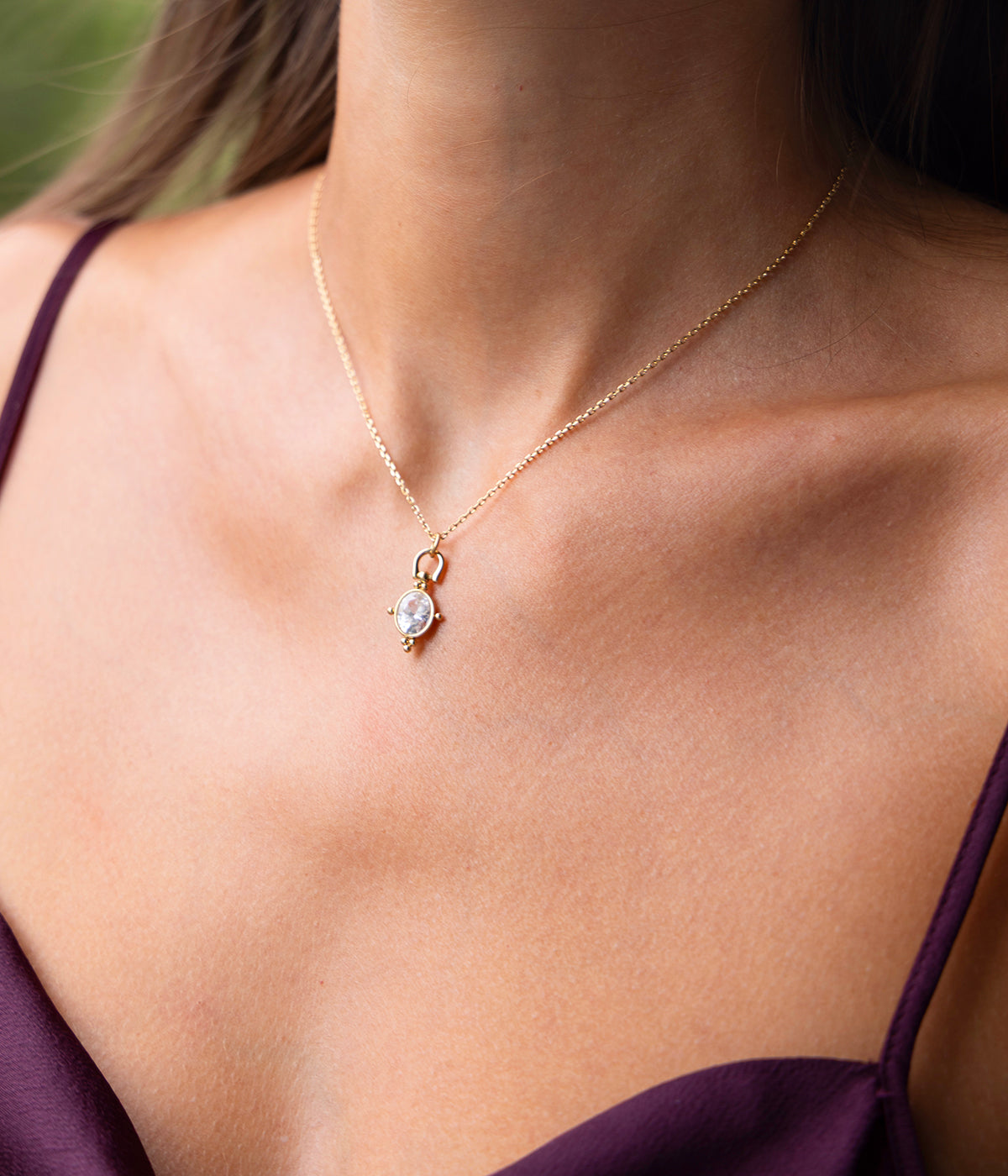 Collier Nysa (Acier doré)