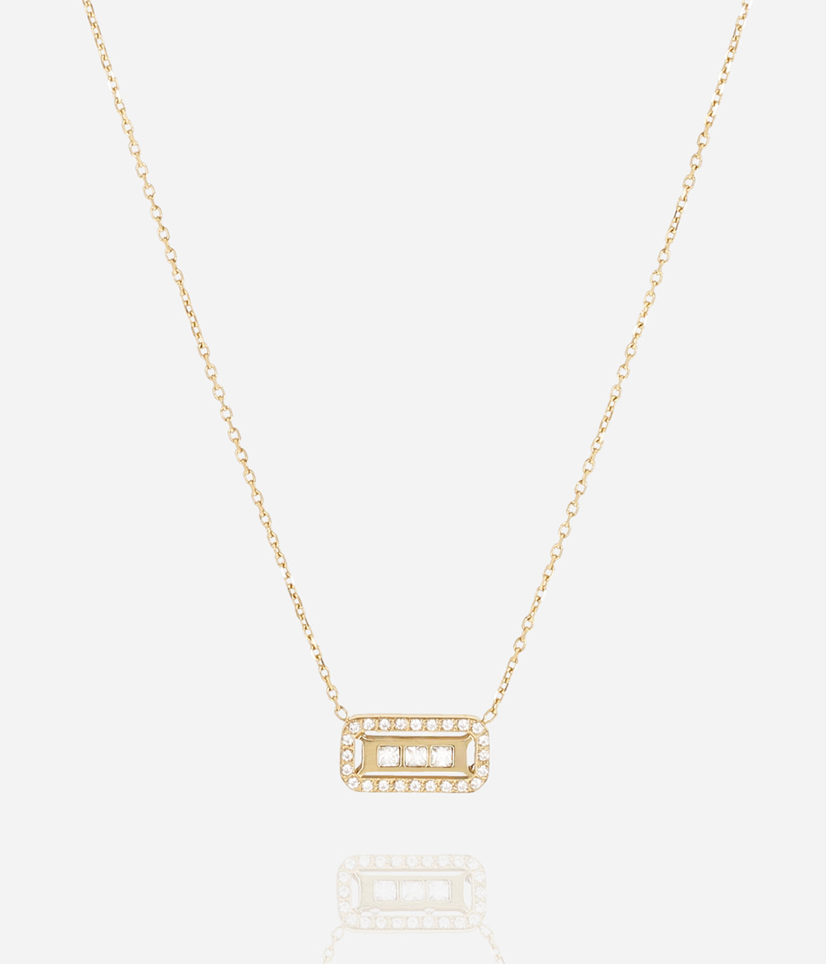Collier Cléophée (Acier doré)