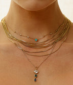 Collier Scupetu (Acier doré)