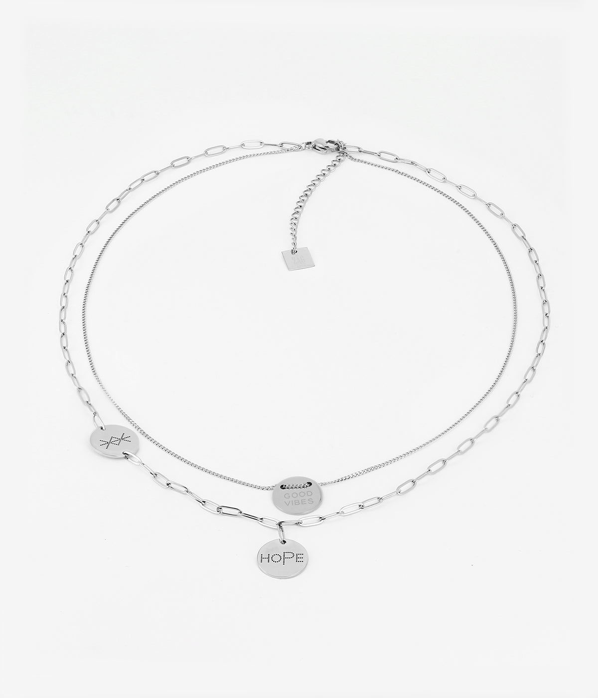 Collier Multi Charm Hope (Acier)