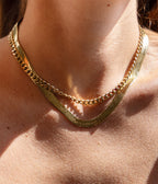 Collier Nokka (Acier doré)