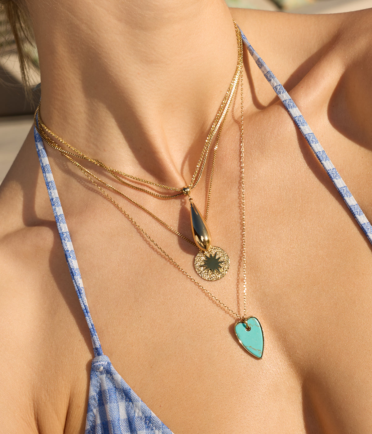 Collier Loryn (Acier doré)