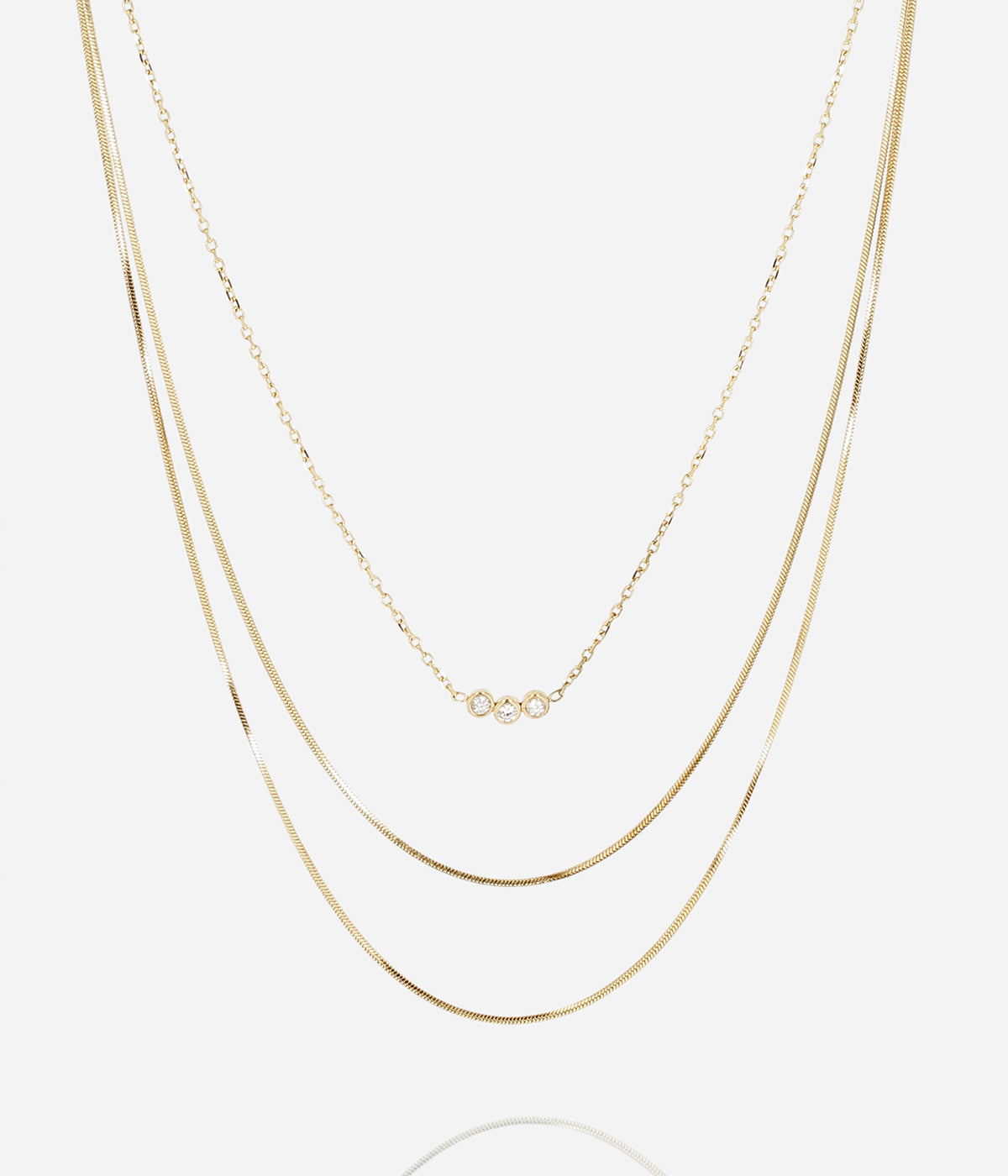 Collier Bankina (Acier doré)