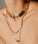 Collier Luzzipeo (Acier doré)