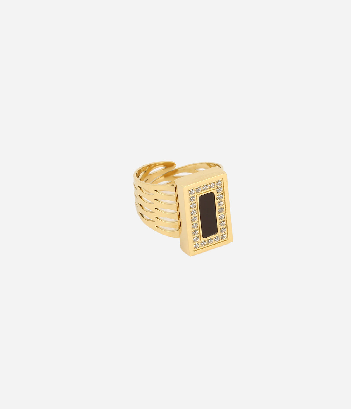 Bague Carli (Acier doré)