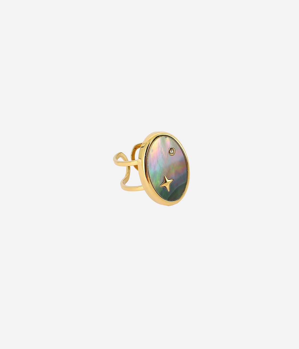 Bague Starry Night (Acier doré)