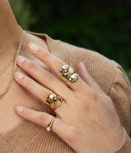 Bague Moebi (Acier doré)