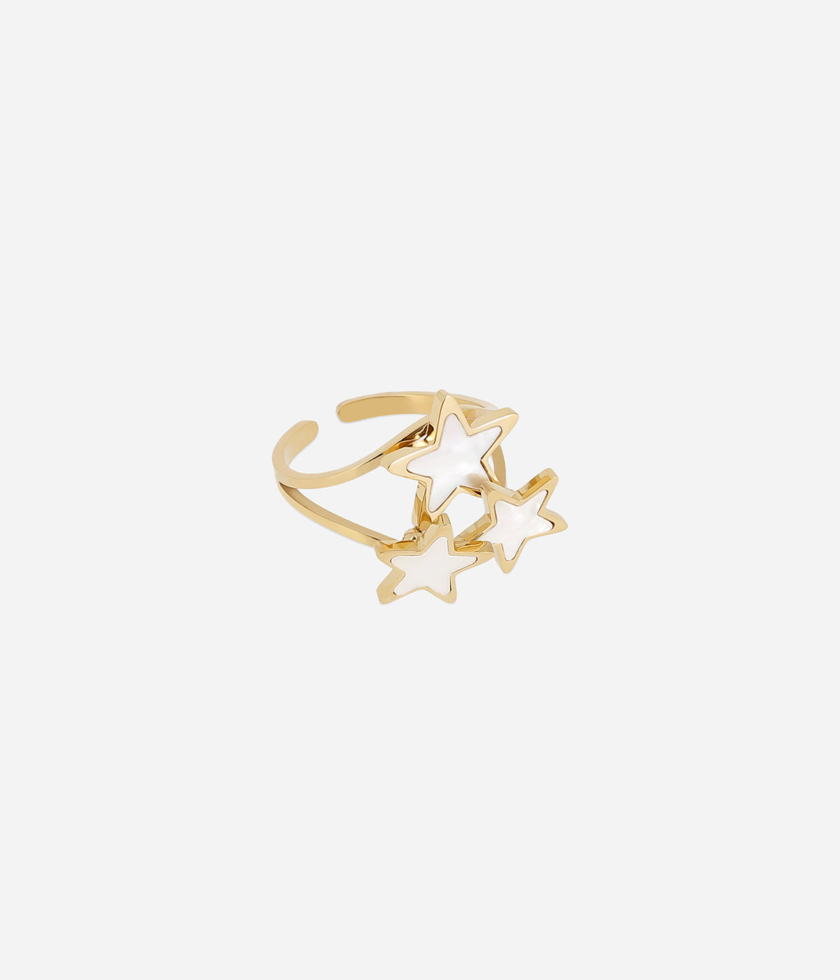 Bague Cyrielle (Acier doré)