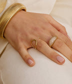 Bague Ottava (Acier doré)