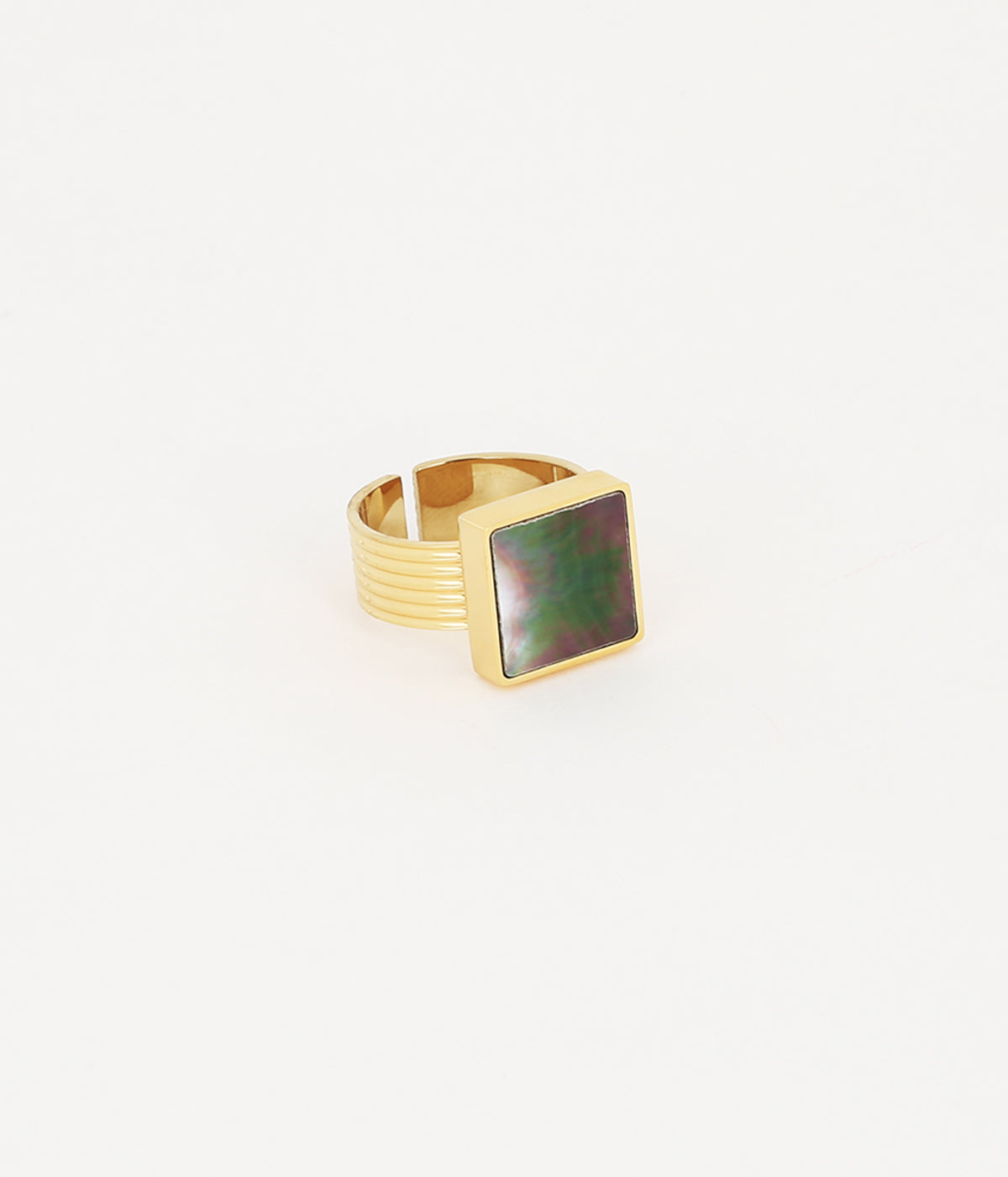 Bague Tram (Acier doré)
