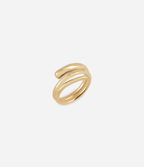 Bague Tanos (Acier doré)