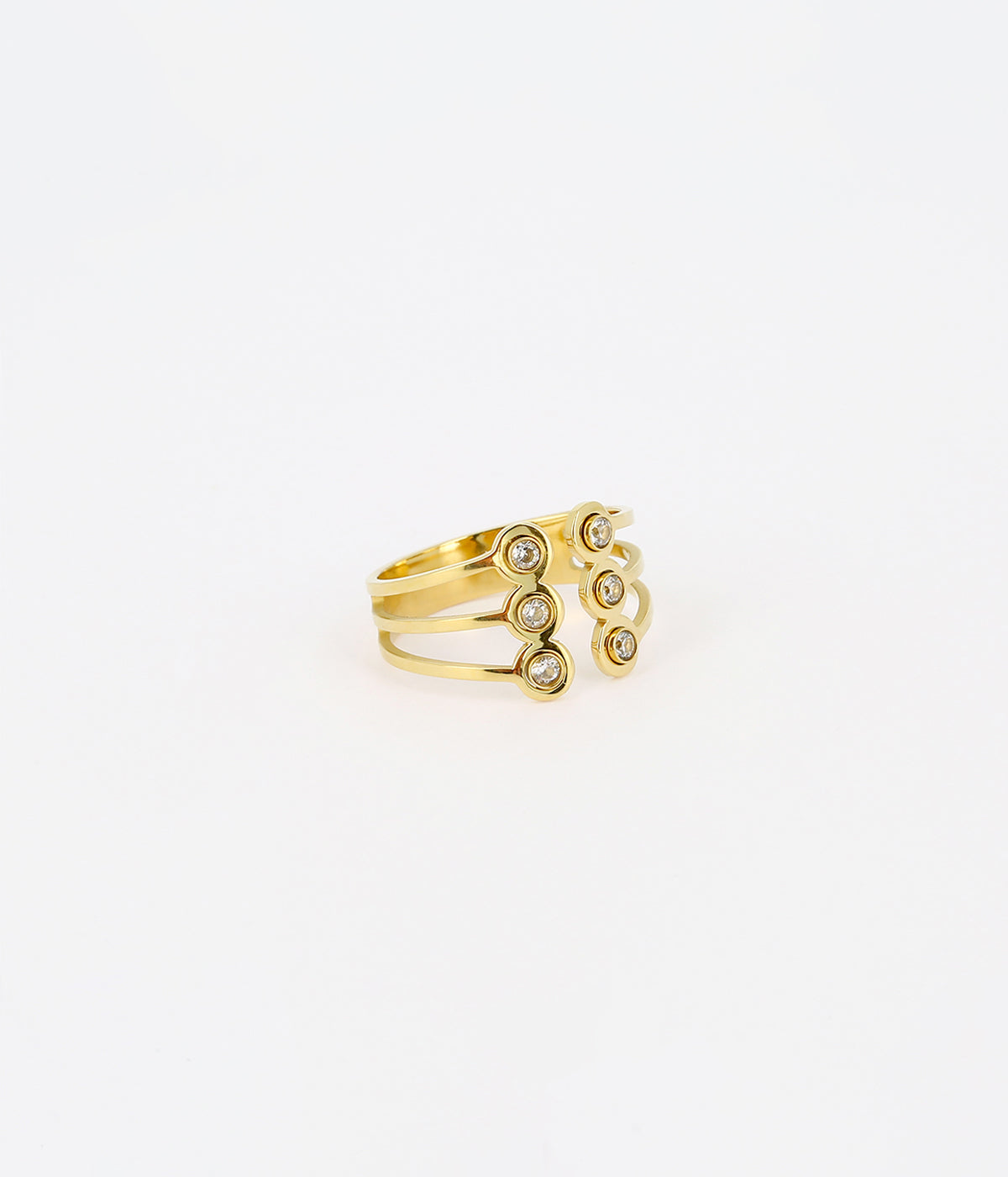 Bague Riverton (Acier doré)